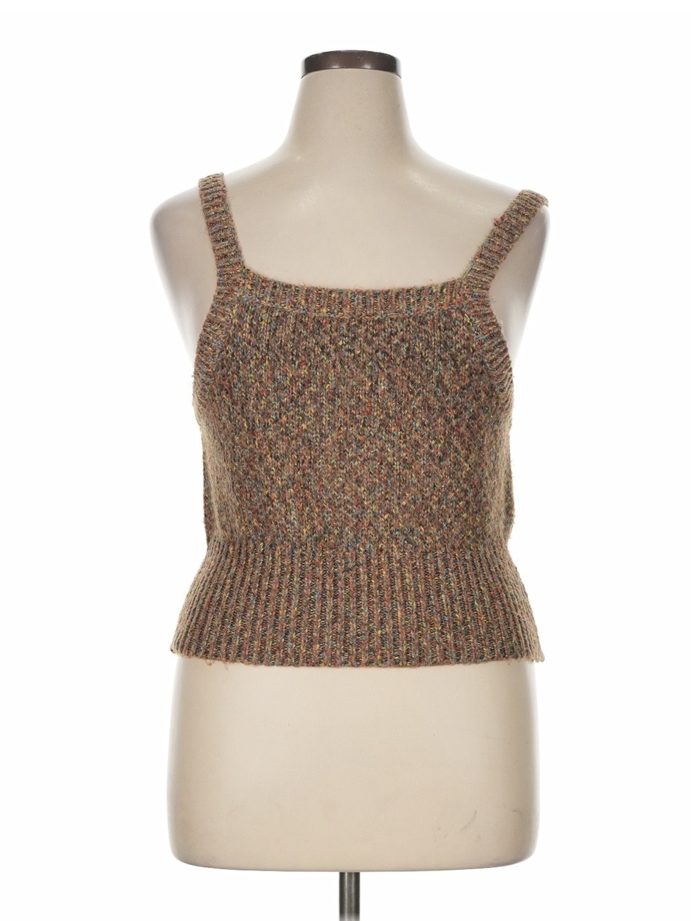House of Harlow 1960 Brown Multi-Color Knit Cropped Tank